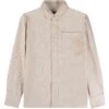 A.P.C. Basile Brodée Poitrine Overshirt - Ecru