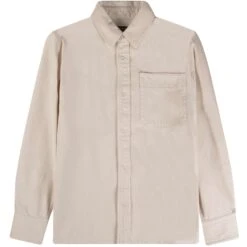 A.P.C. Basile Brodée Poitrine Overshirt - Ecru