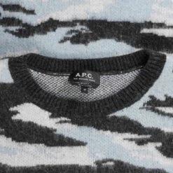 A.P.C. Lionel Jumper - Anthracite -Stuarts Fashion Store a p c lionel jumper anthracite p60804 898632 image