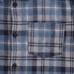 A.P.C. New Valerian Overshirt - Bleu -Stuarts Fashion Store a p c new valerian overshirt bleu p60802 898650 image