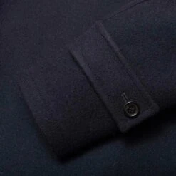 Allevol 'Pat' Duffle Coat - Black And Navy -Stuarts Fashion Store allevol pat duffle coat black and navy p61257 908579 image