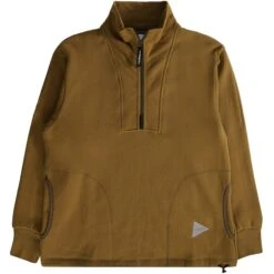 And Wander 1/2 Zip Jumper - Brown
