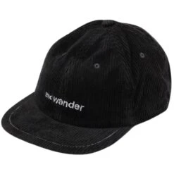 And Wander Corduroy Cap - Black
