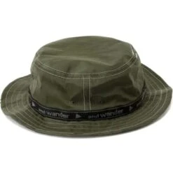 And Wander JQ Tape Bucket Hat - Khaki