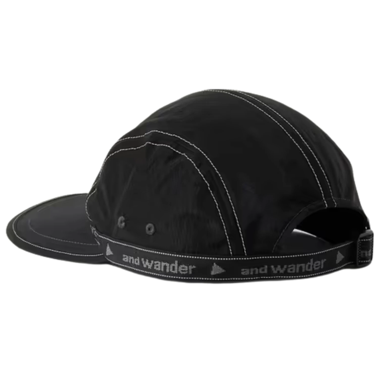 And Wander JQ Tape Cap - Black 2 And Wander JQ Tape Cap - Black - Image 2