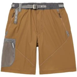 And Wander Straight-Leg Mesh-Trimmed Ripstop Shorts - Brown