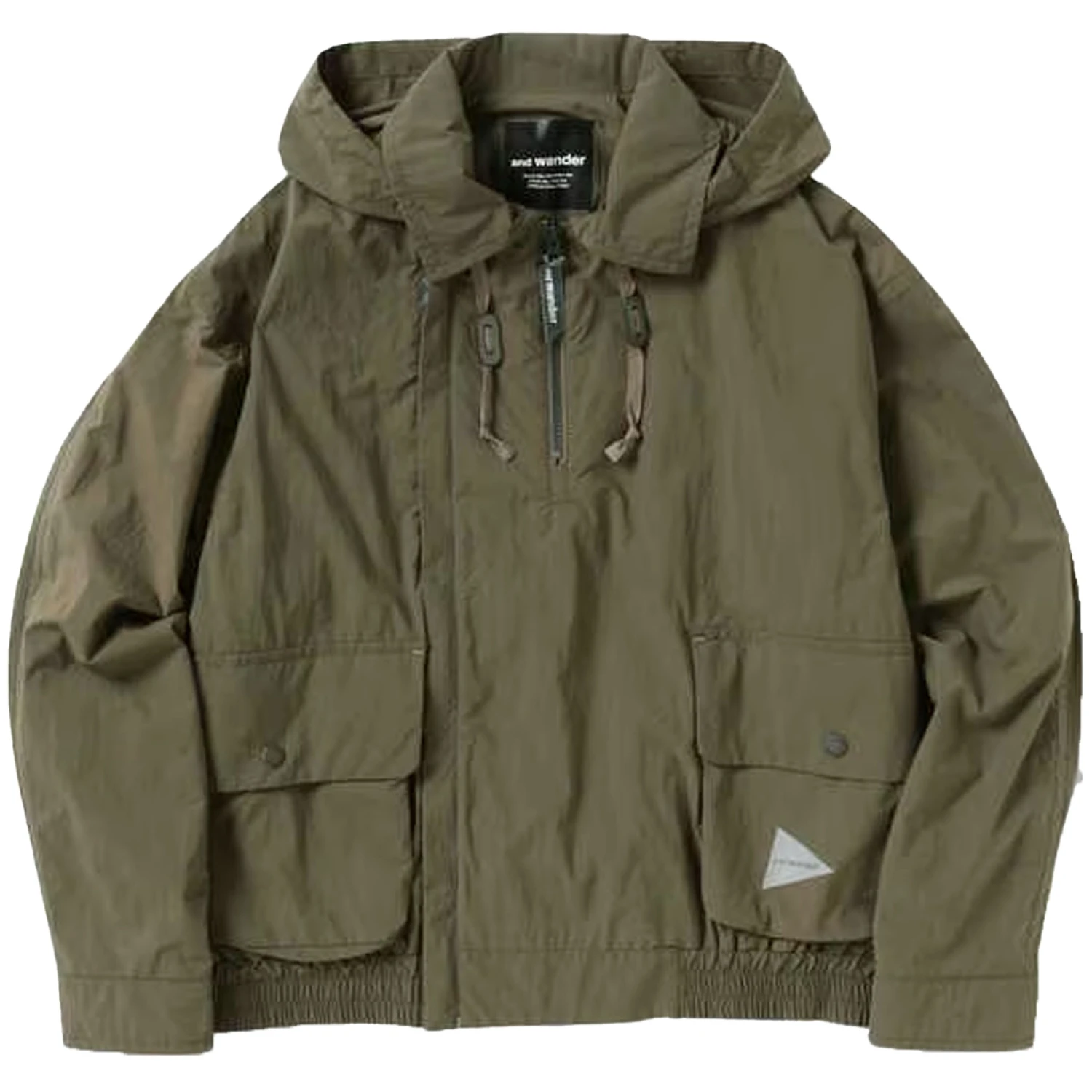 And Wander Water Repellent Light Jacket - Khaki 1 And Wander Water Repellent Light Jacket - Khaki