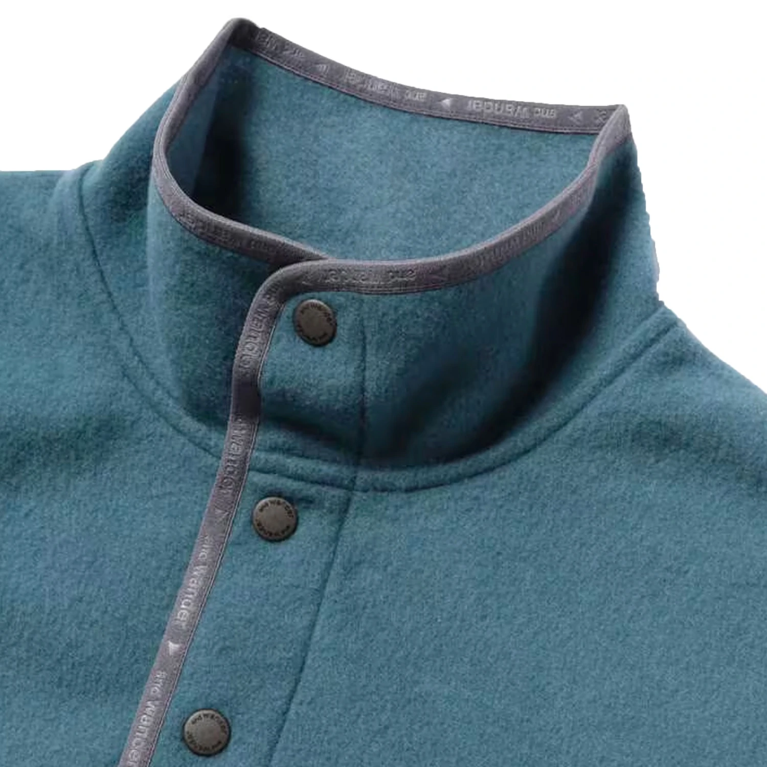 And Wander Wool Fleece Pullover - Blue Gray 2 And Wander Wool Fleece Pullover - Blue Gray - Image 2