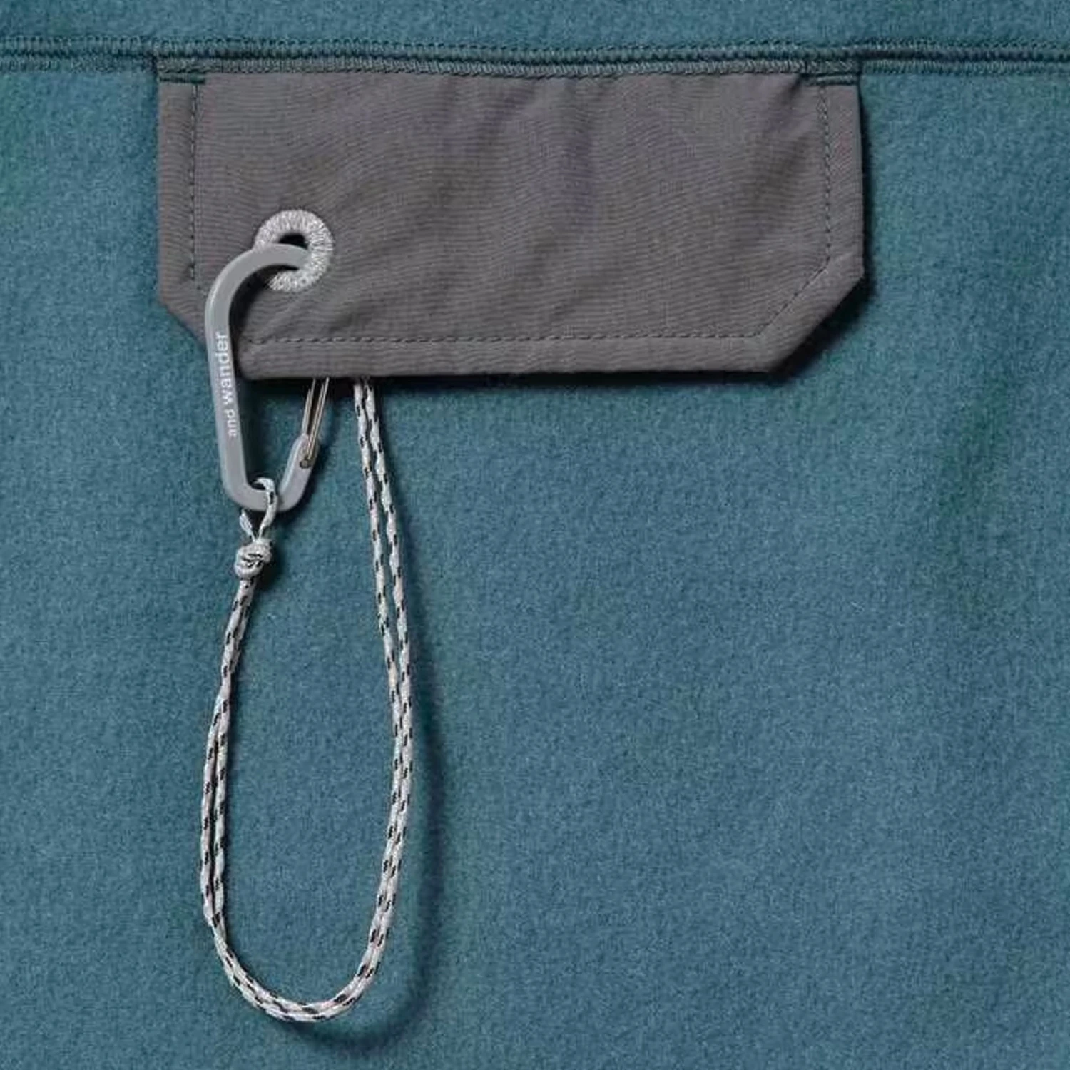 And Wander Wool Fleece Pullover - Blue Gray 3 And Wander Wool Fleece Pullover - Blue Gray - Image 3