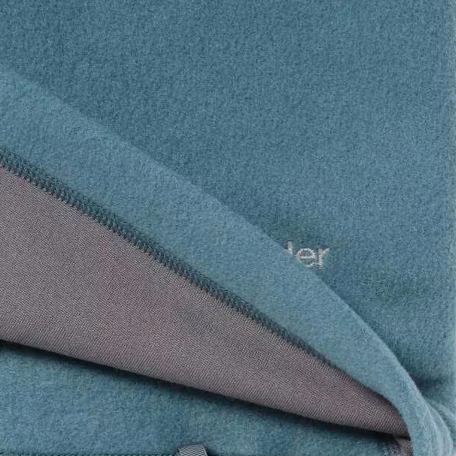 And Wander Wool Fleece Pullover - Blue Gray 4 And Wander Wool Fleece Pullover - Blue Gray - Image 4