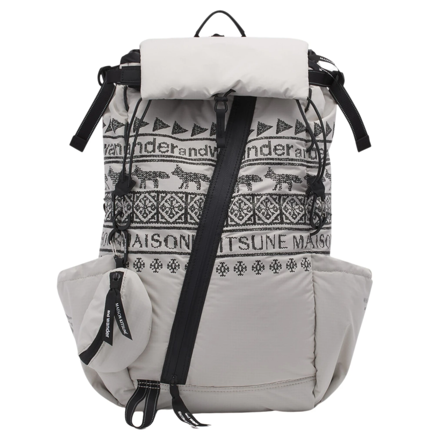 And Wander X Maison Kitsuné 30L Backpack - Beige 1 And Wander X Maison Kitsuné 30L Backpack - Beige