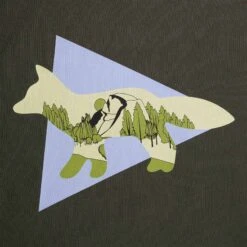 And Wander X Maison Kitsuné Dry Cotton Sweatshirt - Khaki -Stuarts Fashion Store and wander x maison kitsune dry cotton sweatshirt khaki p59319 873894 image