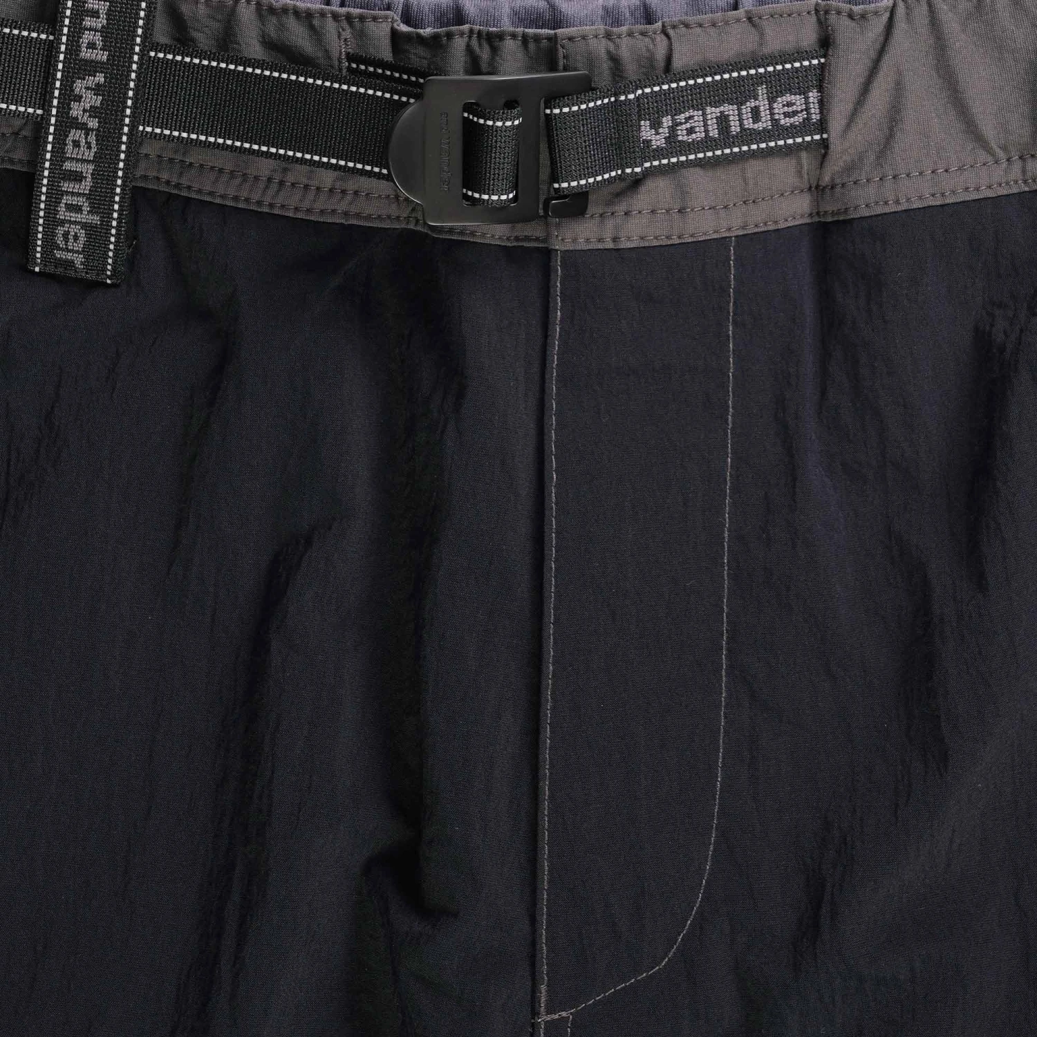 And Wander X Maison Kitsuné Hiking Set Up Shorts - Black 2 And Wander X Maison Kitsuné Hiking Set Up Shorts - Black - Image 2