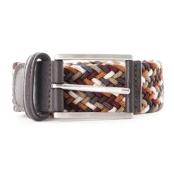 Anderson's Belts Elastic Woven Belt - Brown Multi