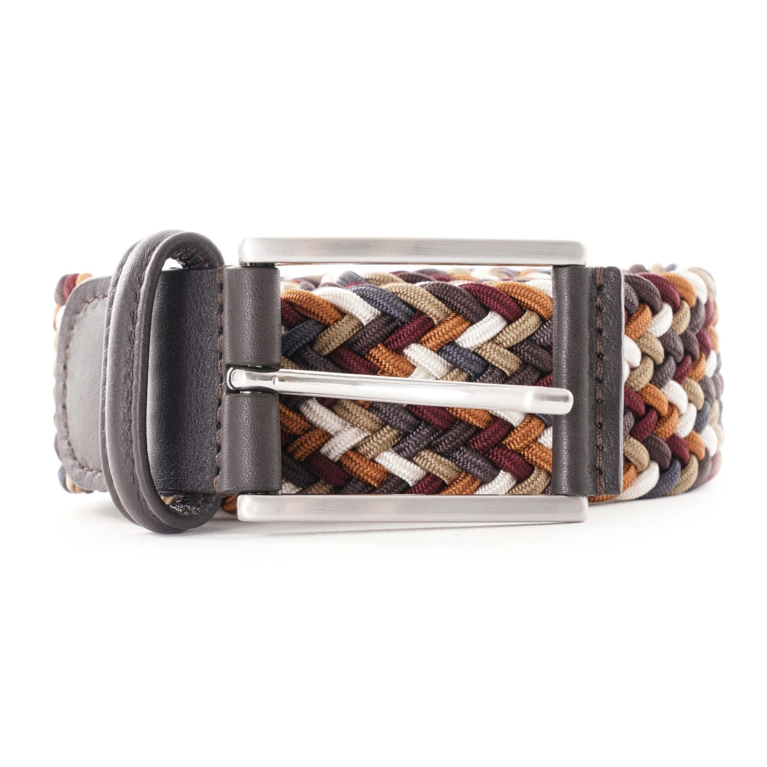 Anderson's Belts Elastic Woven Belt - Brown Multi 1 Anderson's Belts Elastic Woven Belt - Brown Multi