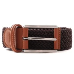 Anderson's Belts Elastic Woven Belt - Brown