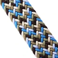 Anderson's Belts Woven Belt - Blue/Brown -Stuarts Fashion Store andersons belts woven belt blue brown p55071 766549 image