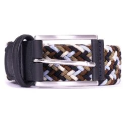 Anderson's Belts Woven Belt - Brown/Blue