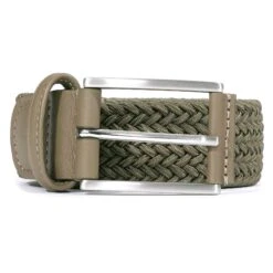 Anderson's Belts Woven Belt - Light Khaki