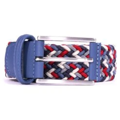 Anderson's Belts Woven Belt - Red/Blue