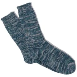 Anonymous Ism 5 Colour Mix Crew Socks - Navy