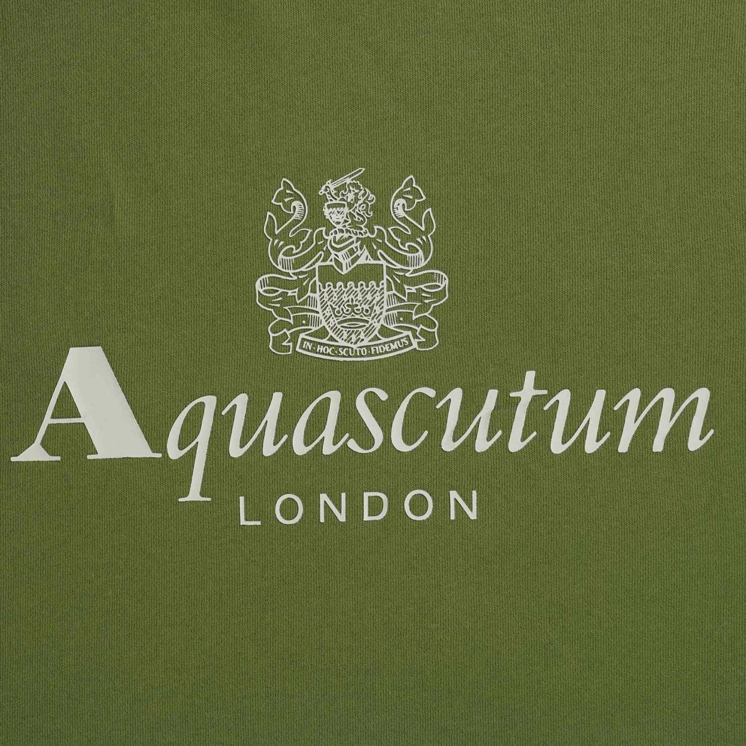 Aquascutum Large Logo Sweatshirt - Army Green 3 Aquascutum Large Logo Sweatshirt - Army Green - Image 3