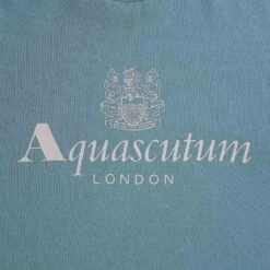 Aquascutum Large Logo Sweatshirt - Avio -Stuarts Fashion Store aquascutum large logo sweatshirt avio p60618 892083 image