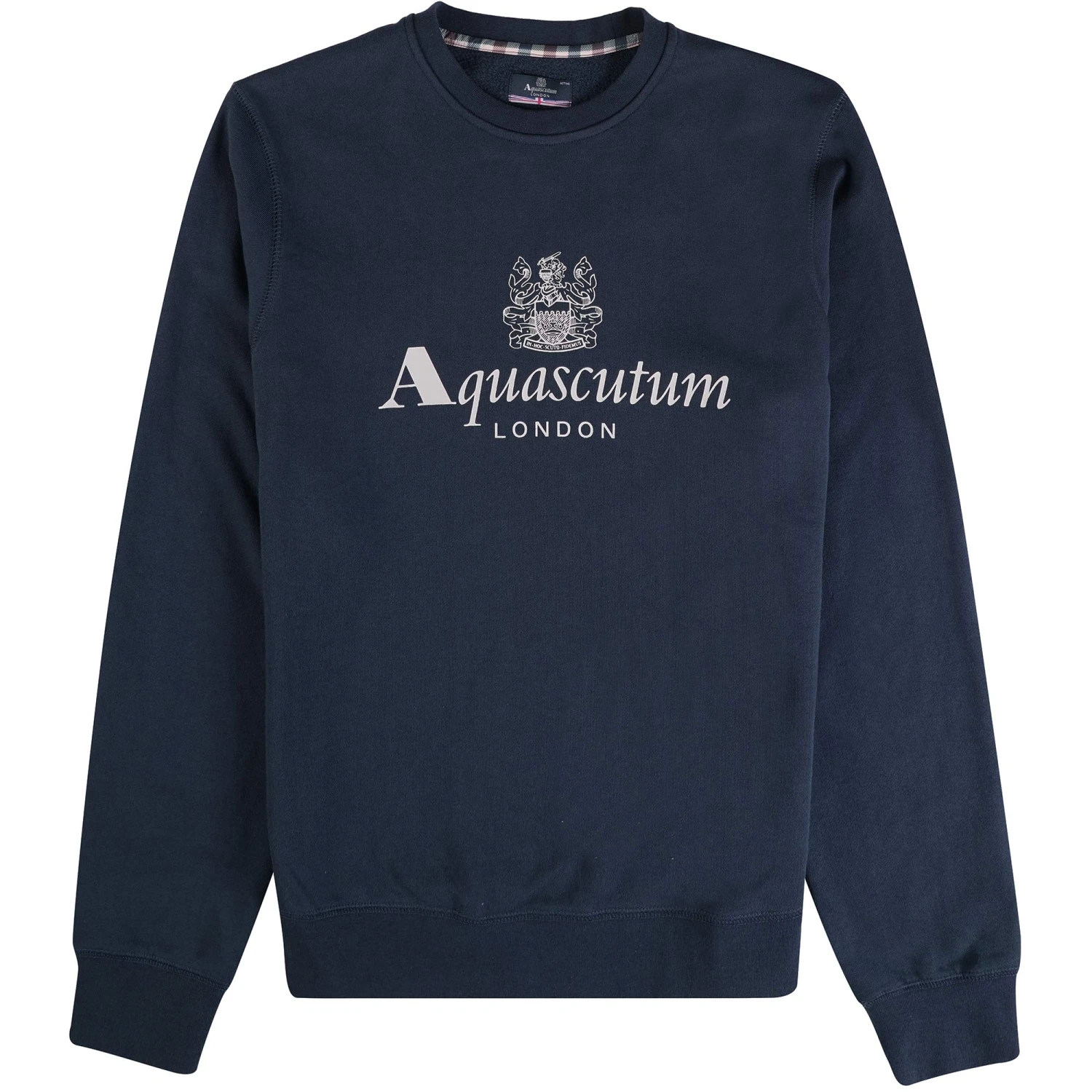 Aquascutum Large Logo Sweatshirt - Navy 1 Aquascutum Large Logo Sweatshirt - Navy