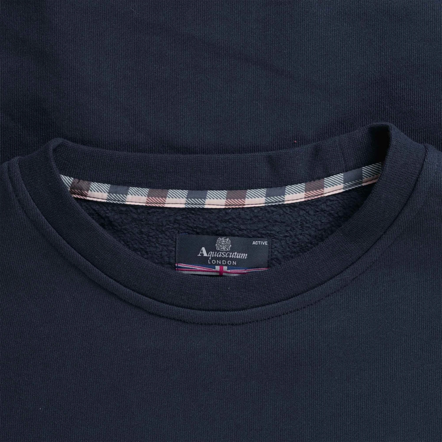 Aquascutum Large Logo Sweatshirt - Navy 2 Aquascutum Large Logo Sweatshirt - Navy - Image 2