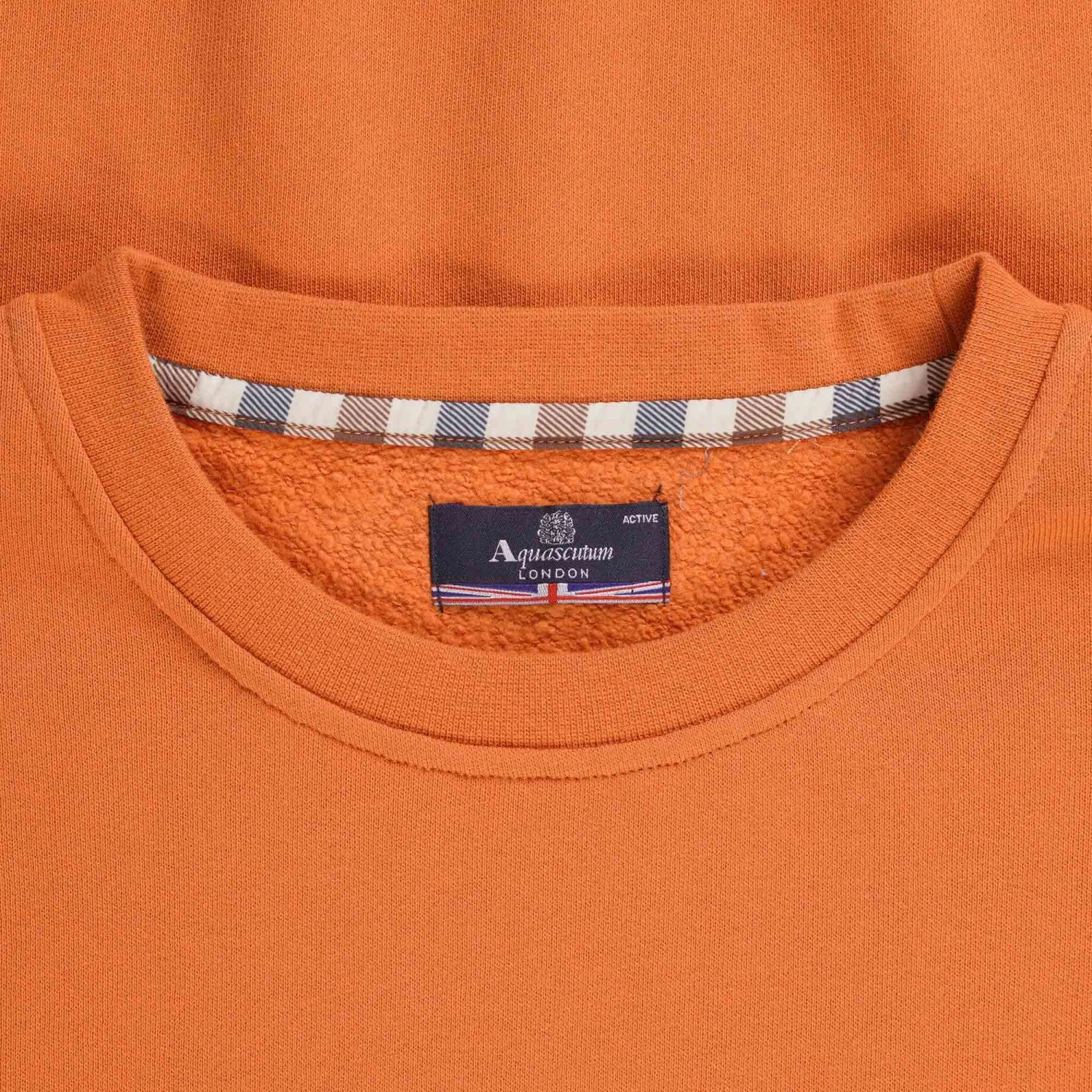 Aquascutum Large Logo Sweatshirt - Rust 2 Aquascutum Large Logo Sweatshirt - Rust - Image 2