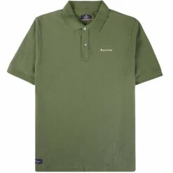 Aquascutum Logo Polo Shirt - Army Green
