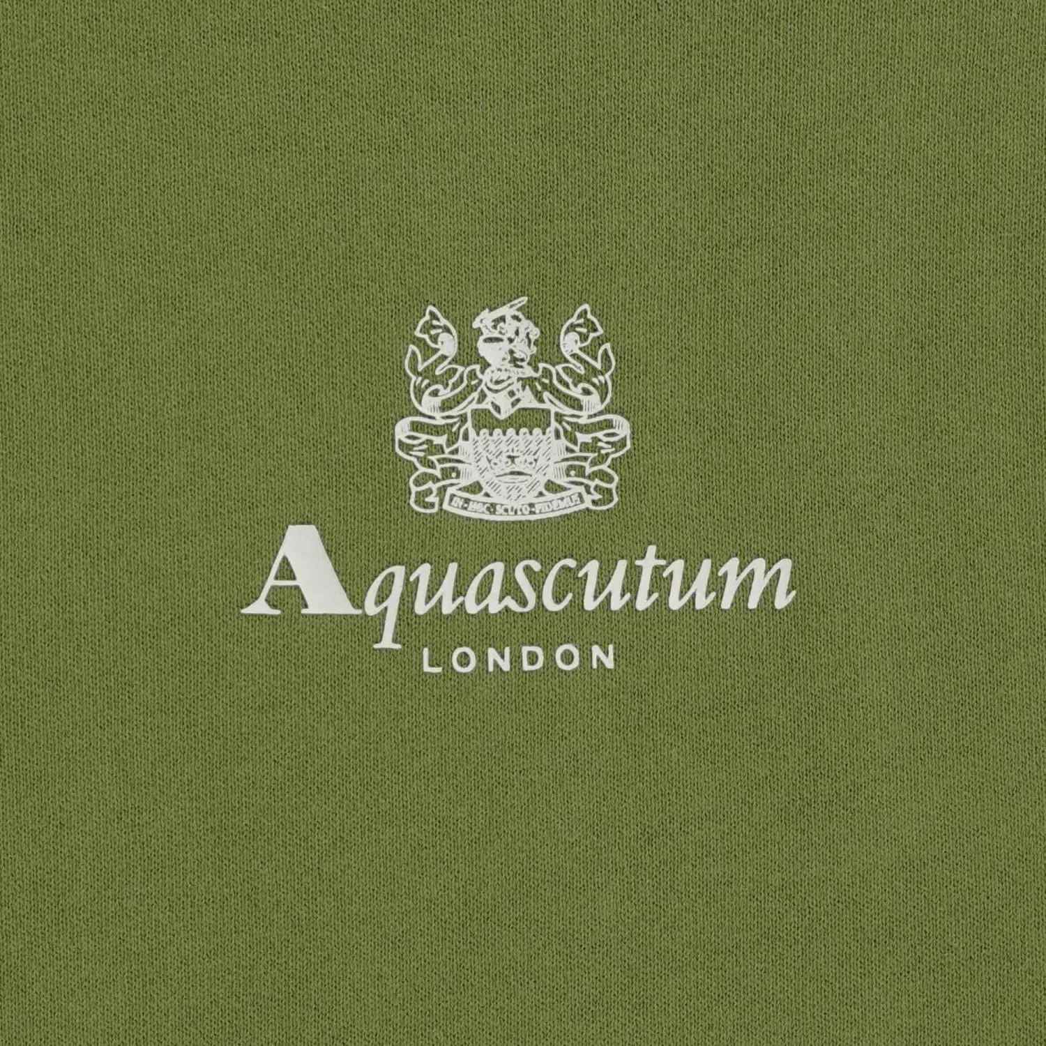 Aquascutum Small Logo Sweatshirt - Army Green 3 Aquascutum Small Logo Sweatshirt - Army Green - Image 3