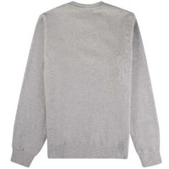 Aquascutum Small Logo Sweatshirt - Grey Mel -Stuarts Fashion Store aquascutum small logo sweatshirt grey mel p60621 892257 image