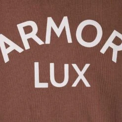 Armor-Lux Armor Lux Logo Sweatshirt - Praline -Stuarts Fashion Store armor lux logo sweatshirt praline p55761 789084 image