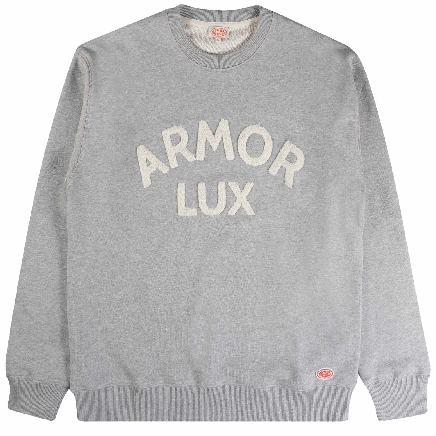 Armor-Lux Armor Lux Logo Sweatshirt - Slate Grey 1 Armor-Lux Armor Lux Logo Sweatshirt - Slate Grey