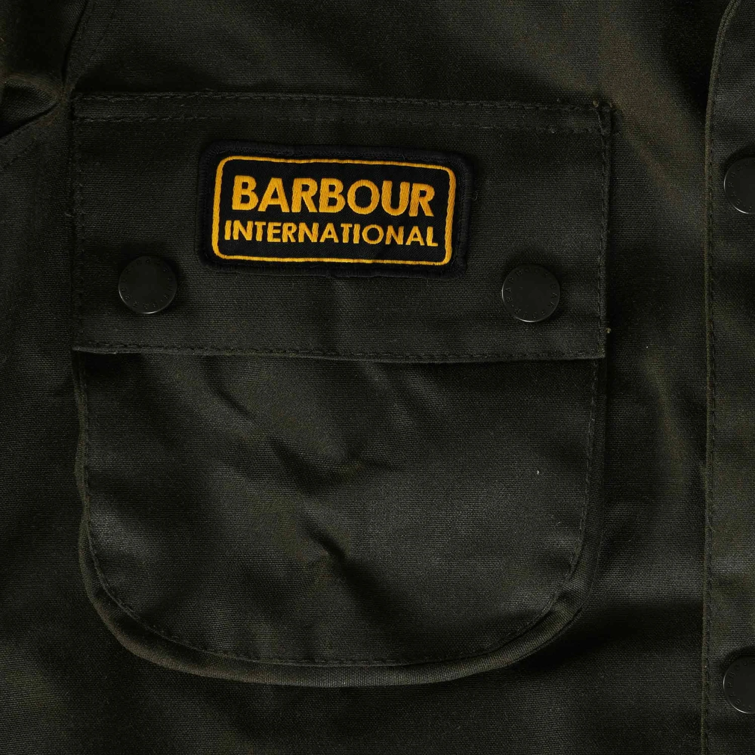 Barbour International Archive Stuarts Limited Edition Union Jack Waxed Jacket - Dark Olive 5 Barbour International Archive Stuarts Limited Edition Union Jack Waxed Jacket - Dark Olive - Image 5