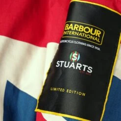 Barbour International Archive Stuarts Limited Edition Union Jack Waxed Jacket - Dark Olive 10 Barbour International Archive Stuarts Limited Edition Union Jack Waxed Jacket - Dark Olive -Stuarts Fashion Store barbour international archive stuarts limited edition union jack waxed jacket dark olive p56479 811182 image
