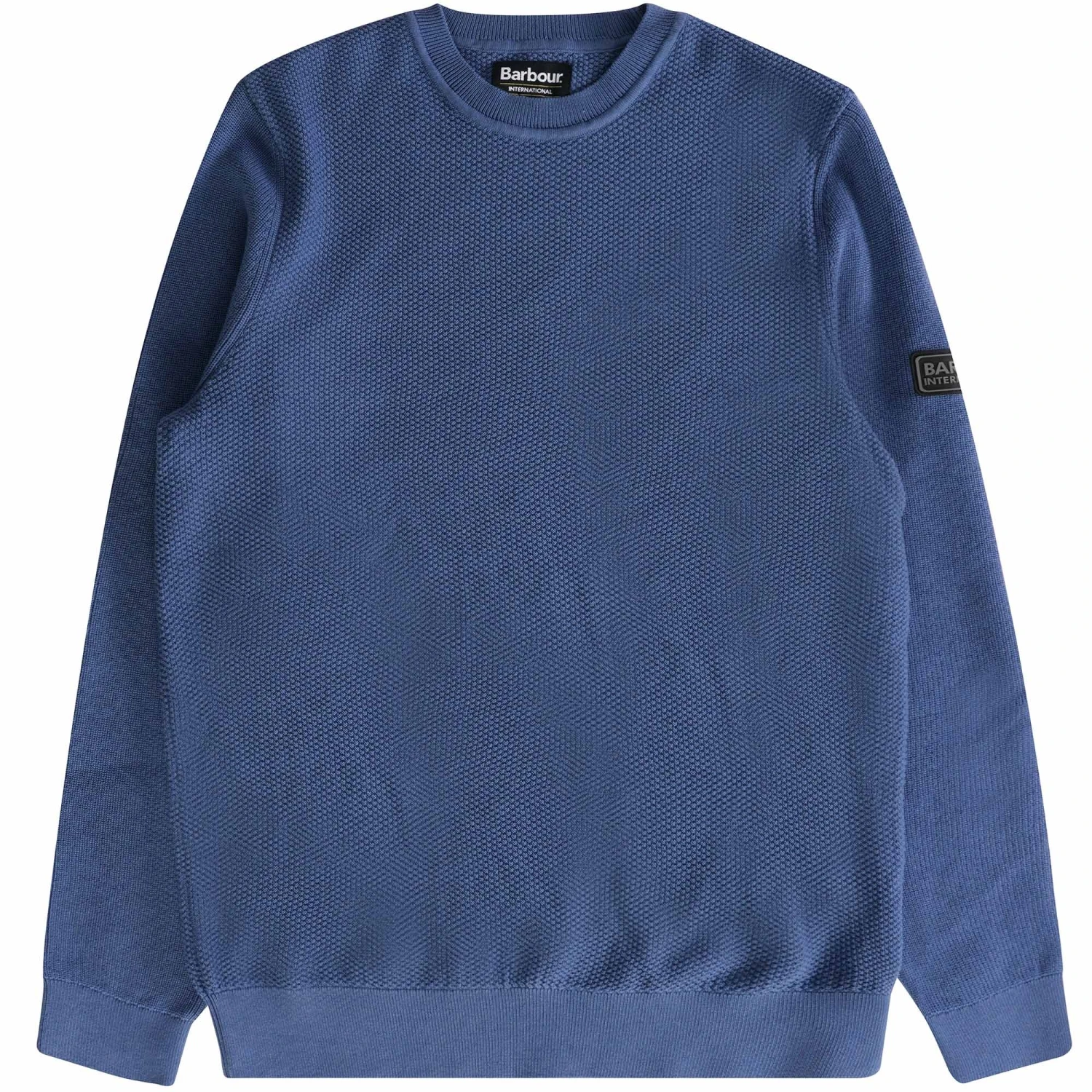 Barbour International Drive Crew Neck Sweater - Blue Horizon 1 Barbour International Drive Crew Neck Sweater - Blue Horizon