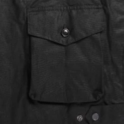 Barbour X Baracuta Brown Wax Jacket - Black -Stuarts Fashion Store barbour x baracuta brown wax jacket black p60838 898895 image