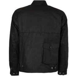 Barbour X Baracuta Brown Wax Jacket - Black -Stuarts Fashion Store barbour x baracuta brown wax jacket black p60838 898901 image