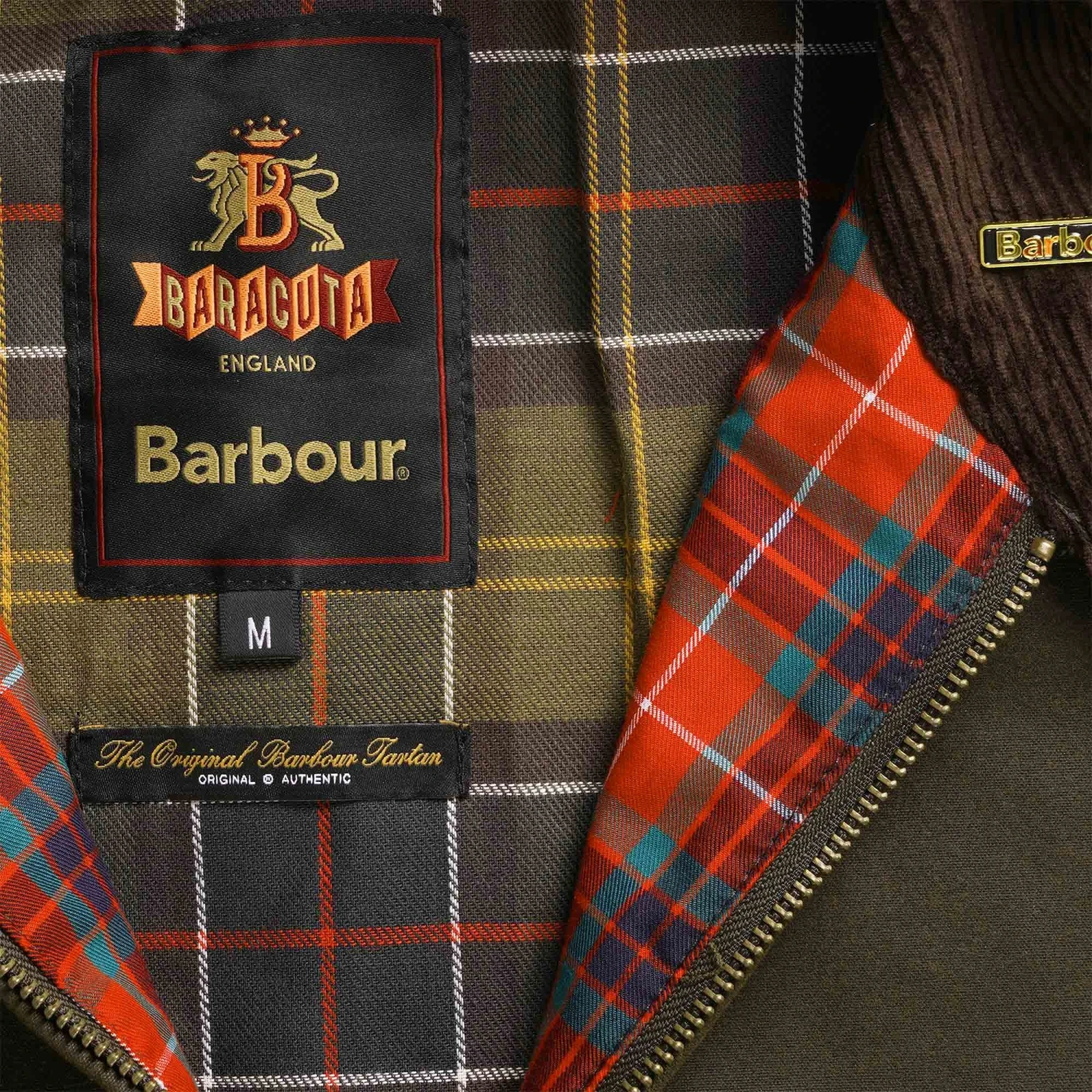 Barbour X Baracuta Brown Wax Jacket - Olive 3 Barbour X Baracuta Brown Wax Jacket - Olive - Image 3