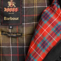 Barbour X Baracuta Clayton Wax Jacket - Black -Stuarts Fashion Store barbour x baracuta clayton wax jacket black p60836 898823 image