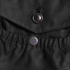 Barbour X Baracuta Clayton Wax Jacket - Black -Stuarts Fashion Store barbour x baracuta clayton wax jacket black p60836 898835 image