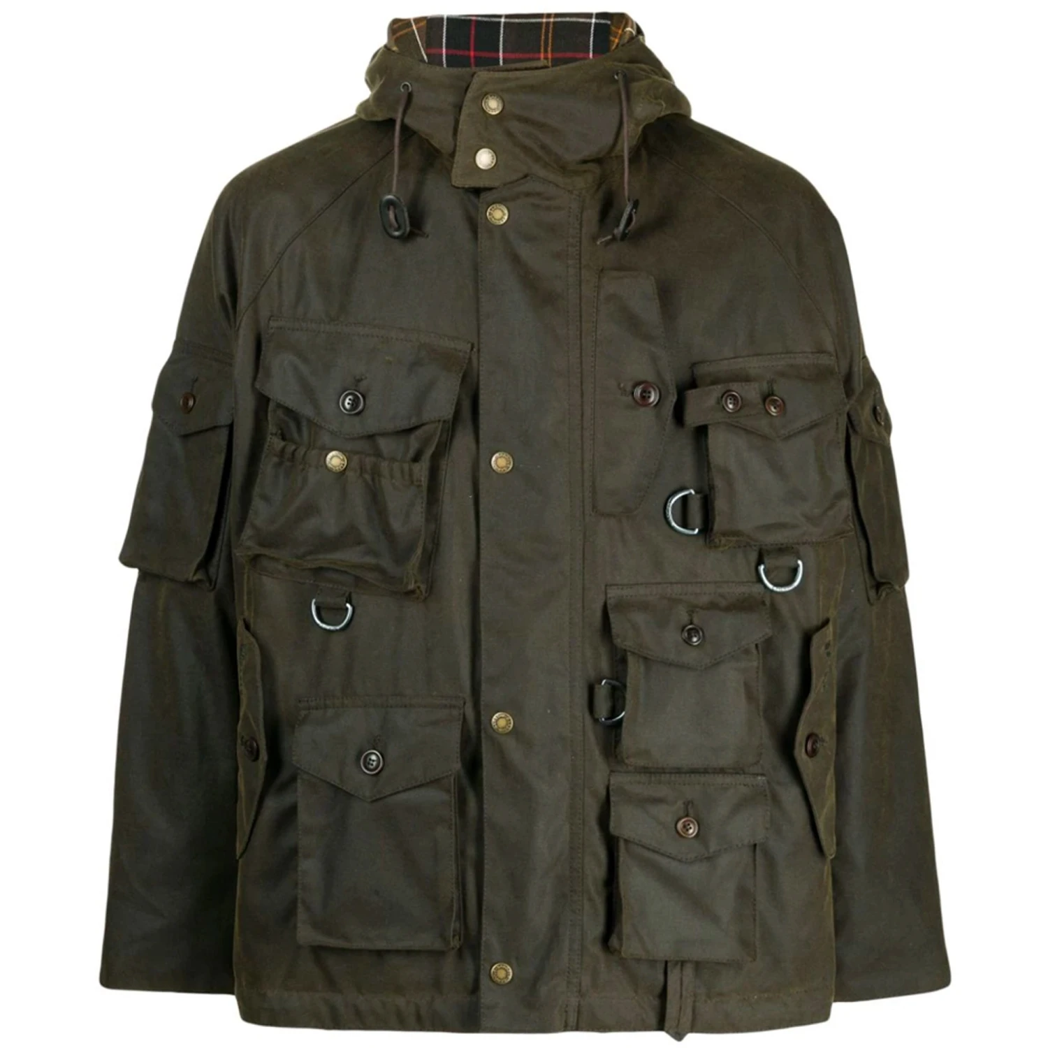 Barbour X Baracuta Clayton Wax Jacket - Olive 1 Barbour X Baracuta Clayton Wax Jacket - Olive