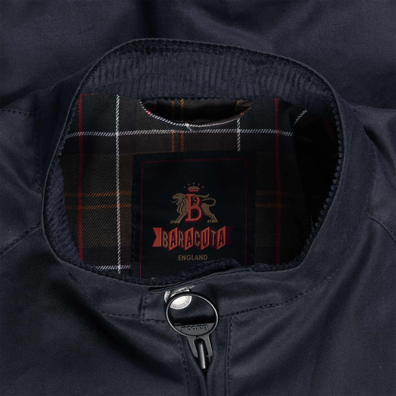 Barbour X Baracuta Porton Wax Jacket - Dark Navy 2 Barbour X Baracuta Porton Wax Jacket - Dark Navy - Image 2
