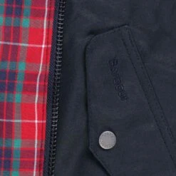 Barbour X Baracuta Porton Wax Jacket - Dark Navy 8 Barbour X Baracuta Porton Wax Jacket - Dark Navy -Stuarts Fashion Store barbour x baracuta porton wax jacket dark navy p60840 901779 image