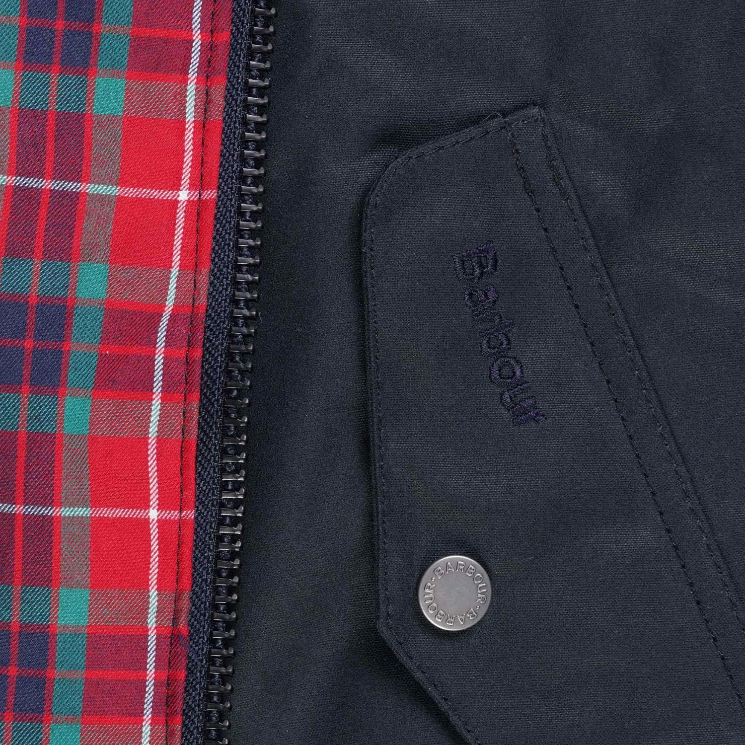 Barbour X Baracuta Porton Wax Jacket - Dark Navy 4 Barbour X Baracuta Porton Wax Jacket - Dark Navy - Image 4