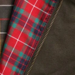 Barbour X Baracuta Porton Wax Jacket - Olive -Stuarts Fashion Store barbour x baracuta porton wax jacket olive p60841 901144 image