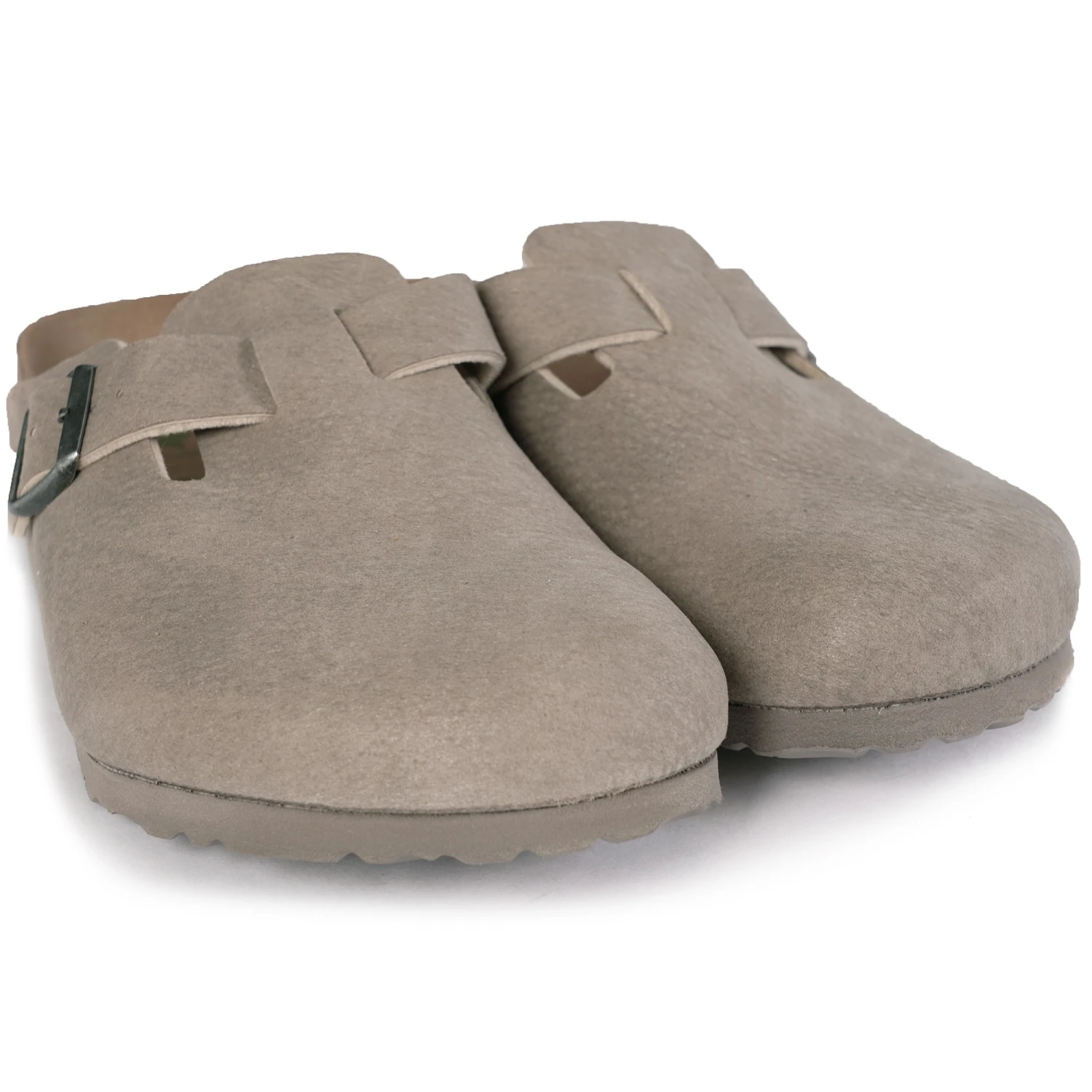 Birkenstock Boston - Desert Dust Gray Taupe 2 Birkenstock Boston - Desert Dust Gray Taupe - Image 2