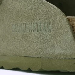 Birkenstock Boston Soft Suede Footbed - Faded Khaki -Stuarts Fashion Store birkenstock boston soft suede footbed faded khaki p48657 615395 image
